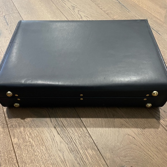 Coach Vintage Briefcase Black Leather Hardcase Original Hang Tags and Paperwork - Picture 4 of 15